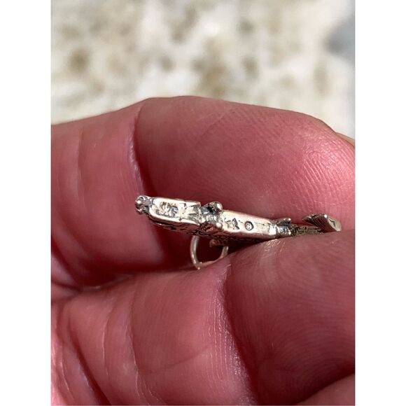 .925 Fish Trout Sterling Silver Jewelry Charm #sea life - Picture 4 of 4